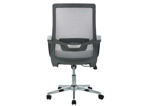 SILLA SEMI-EJECUTIVA C/BRAZOS HT-803B NEGRO/GRIS C/MALLA P/300 LBS